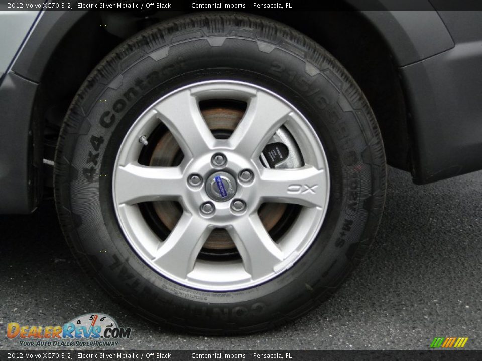 2012 Volvo XC70 3.2 Electric Silver Metallic / Off Black Photo #21