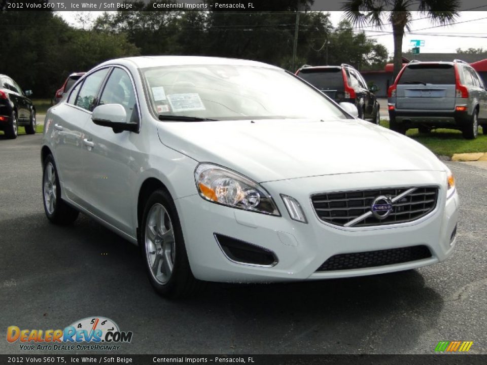 2012 Volvo S60 T5 Ice White / Soft Beige Photo #3
