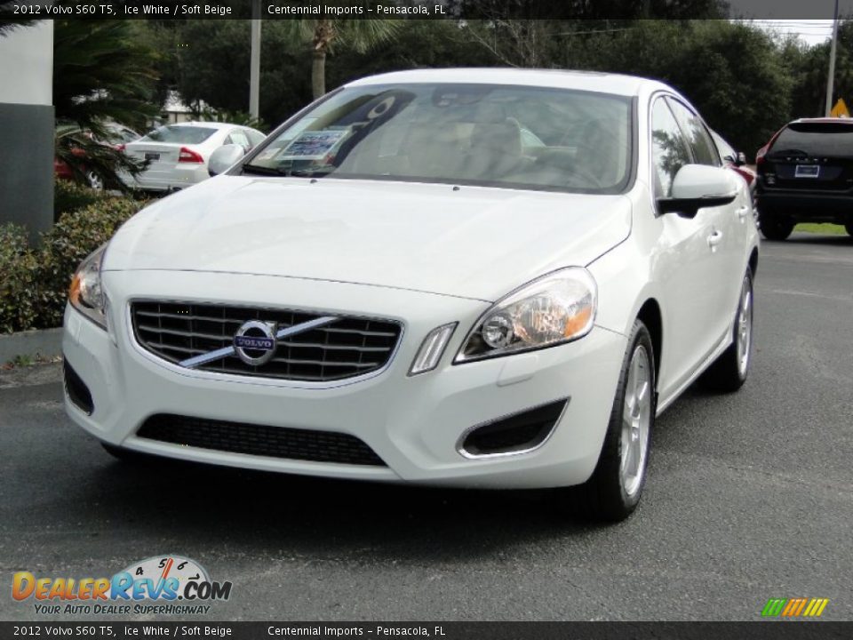 2012 Volvo S60 T5 Ice White / Soft Beige Photo #4