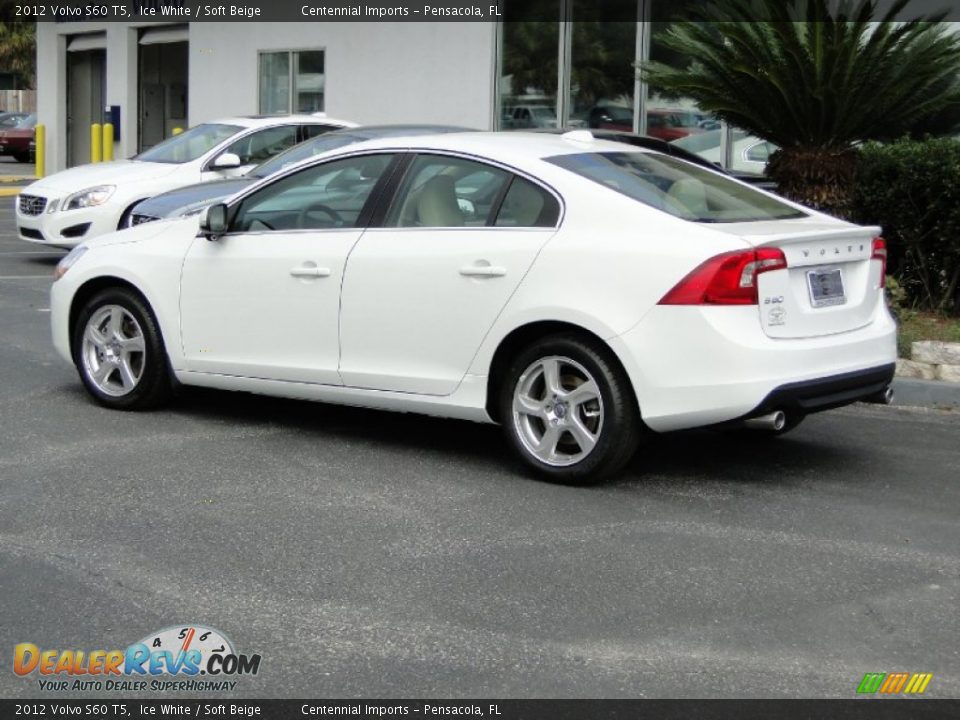 2012 Volvo S60 T5 Ice White / Soft Beige Photo #6