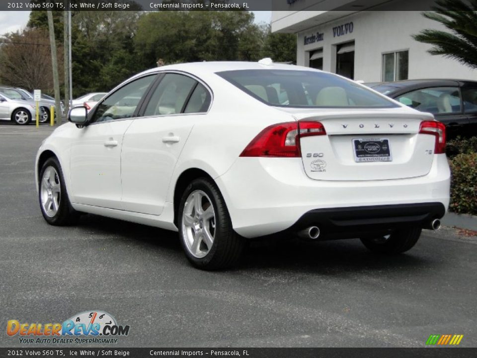 2012 Volvo S60 T5 Ice White / Soft Beige Photo #7