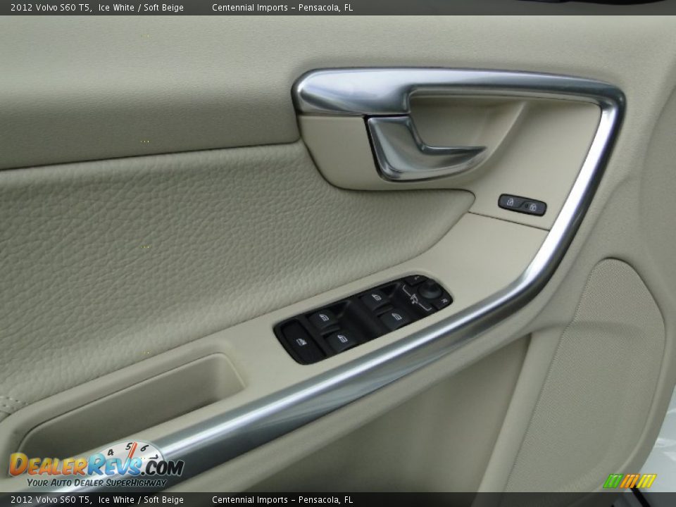 2012 Volvo S60 T5 Ice White / Soft Beige Photo #14