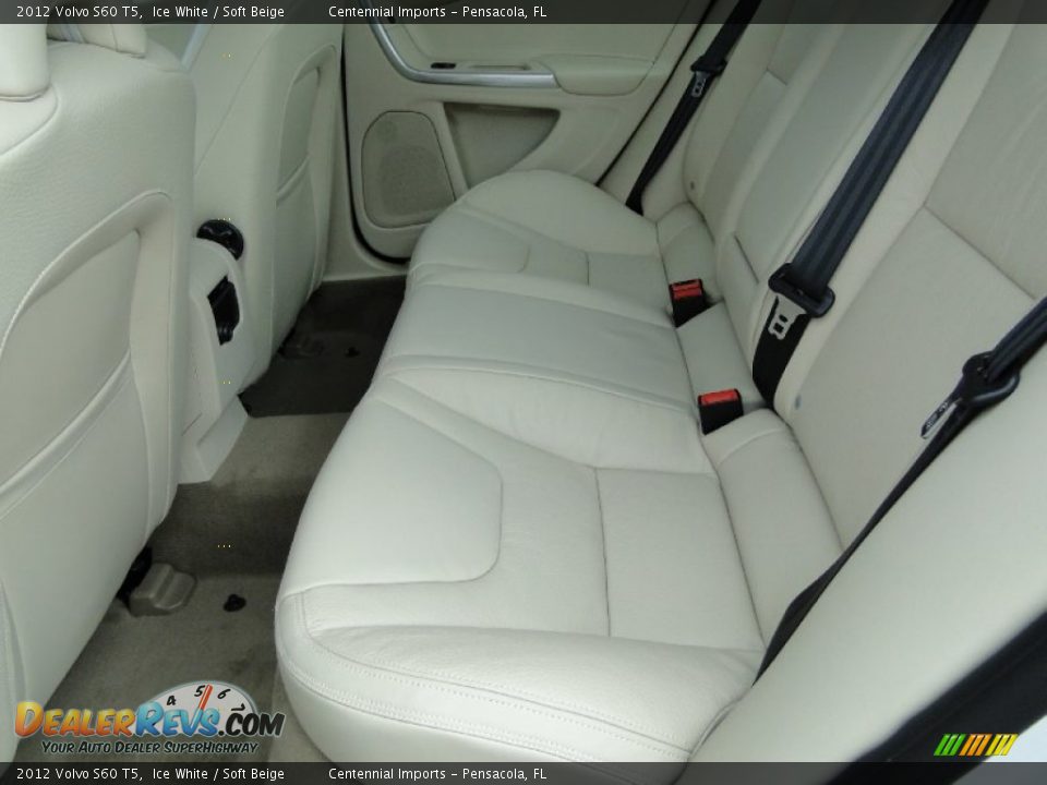 2012 Volvo S60 T5 Ice White / Soft Beige Photo #24