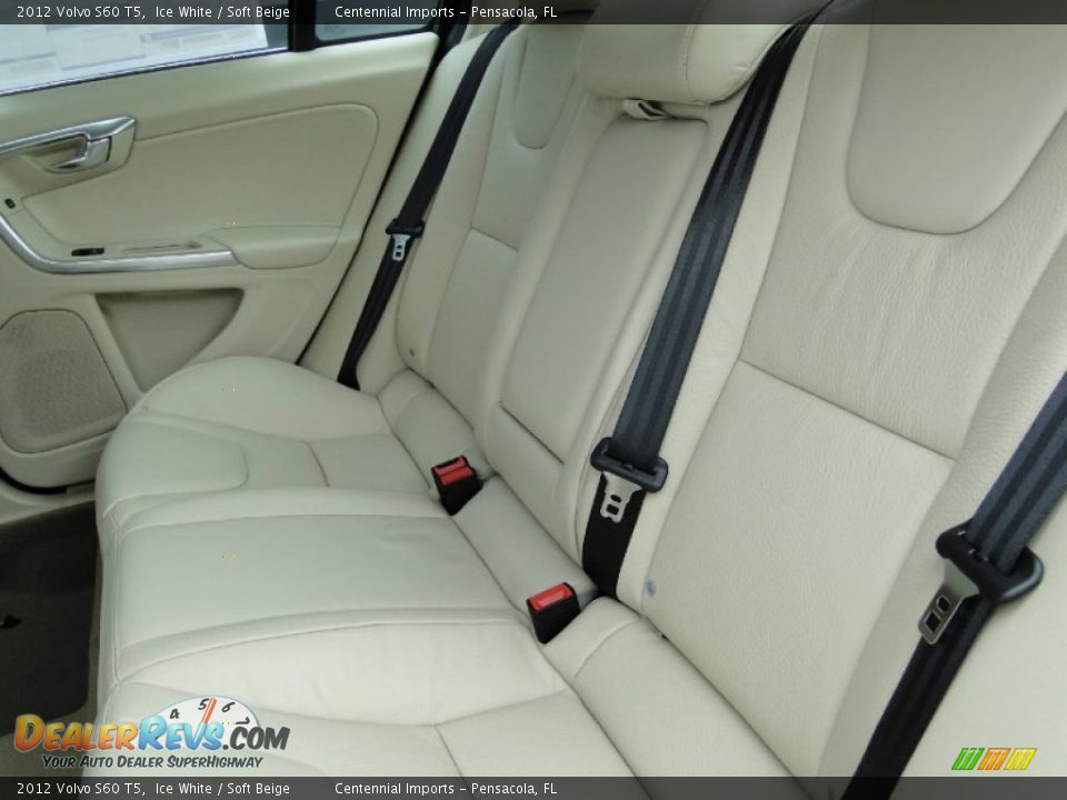 2012 Volvo S60 T5 Ice White / Soft Beige Photo #25