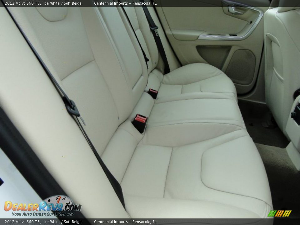 2012 Volvo S60 T5 Ice White / Soft Beige Photo #26