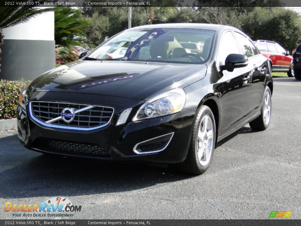 2012 Volvo S60 T5 Black / Soft Beige Photo #4