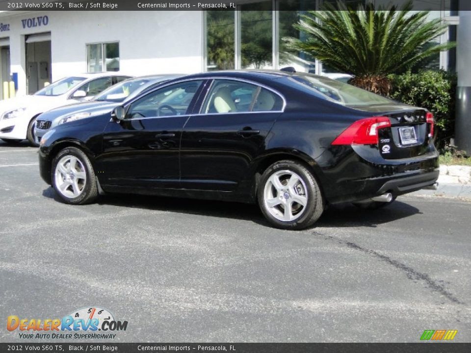 2012 Volvo S60 T5 Black / Soft Beige Photo #6