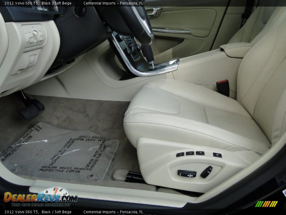 2012 Volvo S60 T5 Black / Soft Beige Photo #12