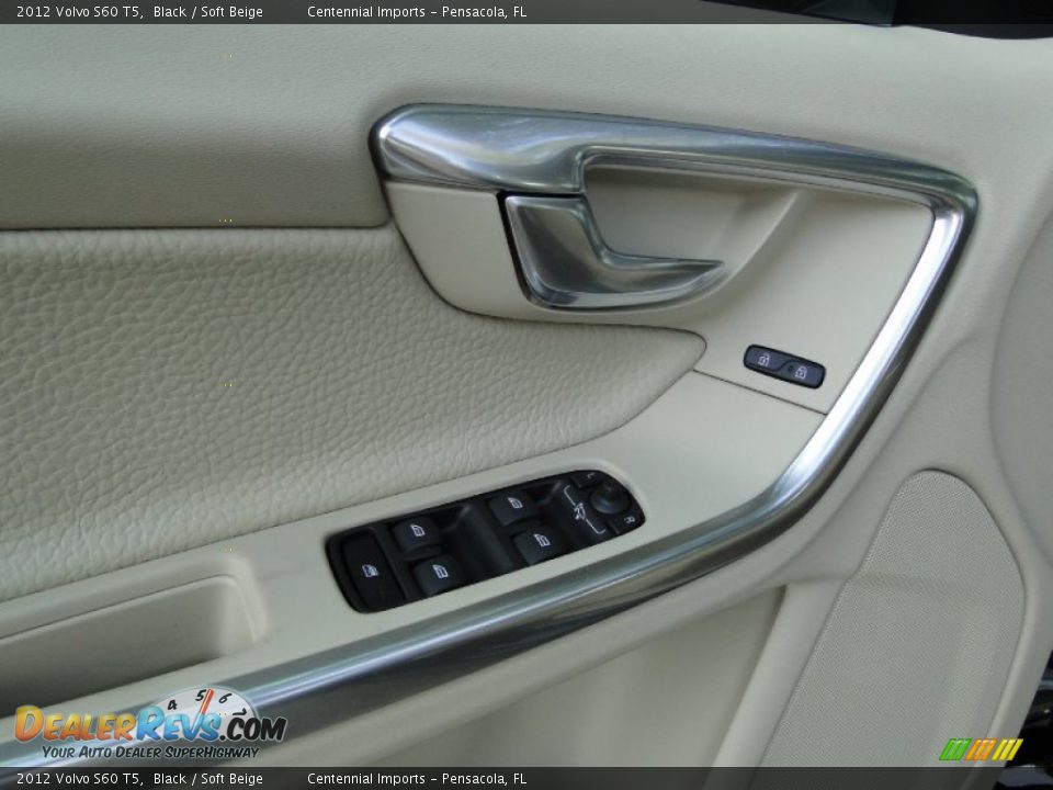 2012 Volvo S60 T5 Black / Soft Beige Photo #13