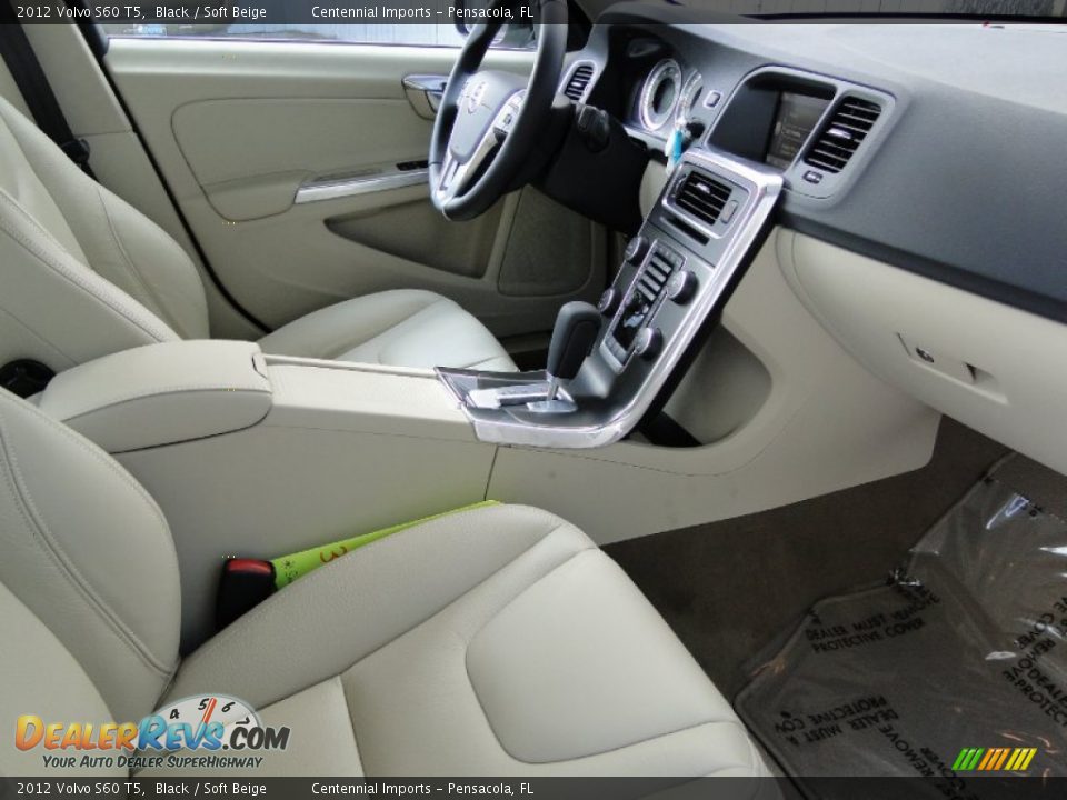 2012 Volvo S60 T5 Black / Soft Beige Photo #20
