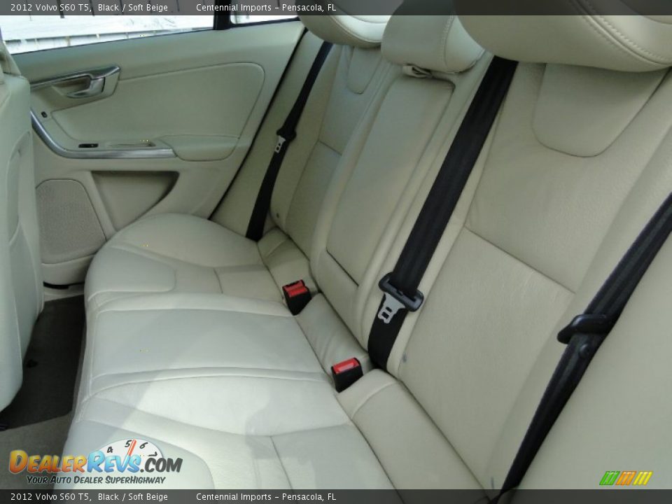 2012 Volvo S60 T5 Black / Soft Beige Photo #24