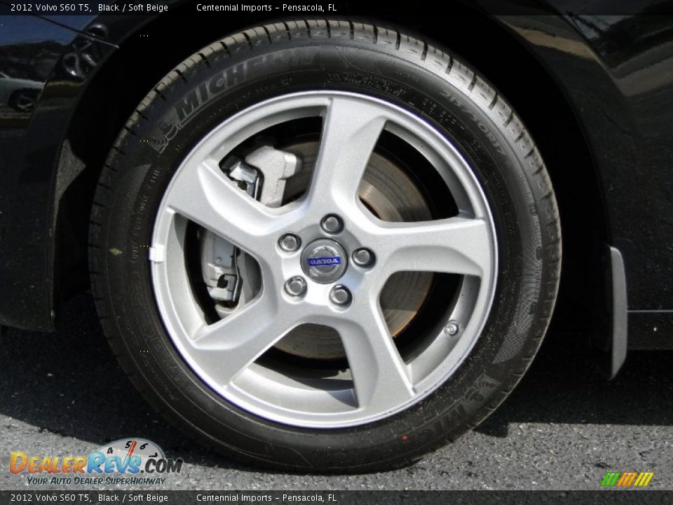 2012 Volvo S60 T5 Black / Soft Beige Photo #25