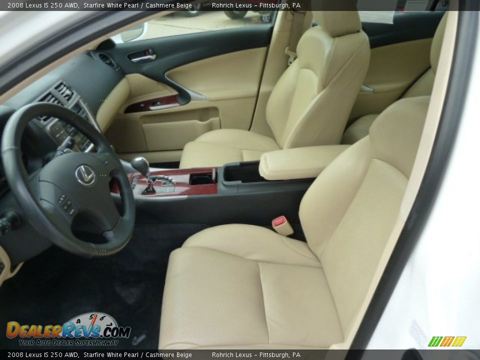 Cashmere Beige Interior 2008 Lexus Is 250 Awd Photo 8