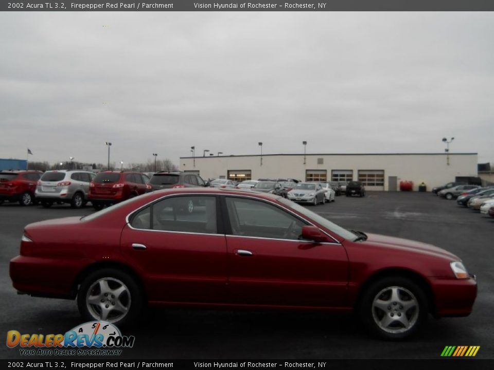 2002 Acura TL 3.2 Firepepper Red Pearl / Parchment Photo #16