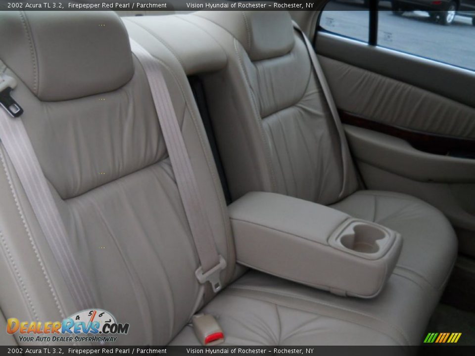 2002 Acura TL 3.2 Firepepper Red Pearl / Parchment Photo #22