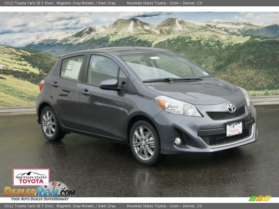 2012 Toyota Yaris SE 5 Door Magnetic Gray Metallic / Dark Gray Photo #1
