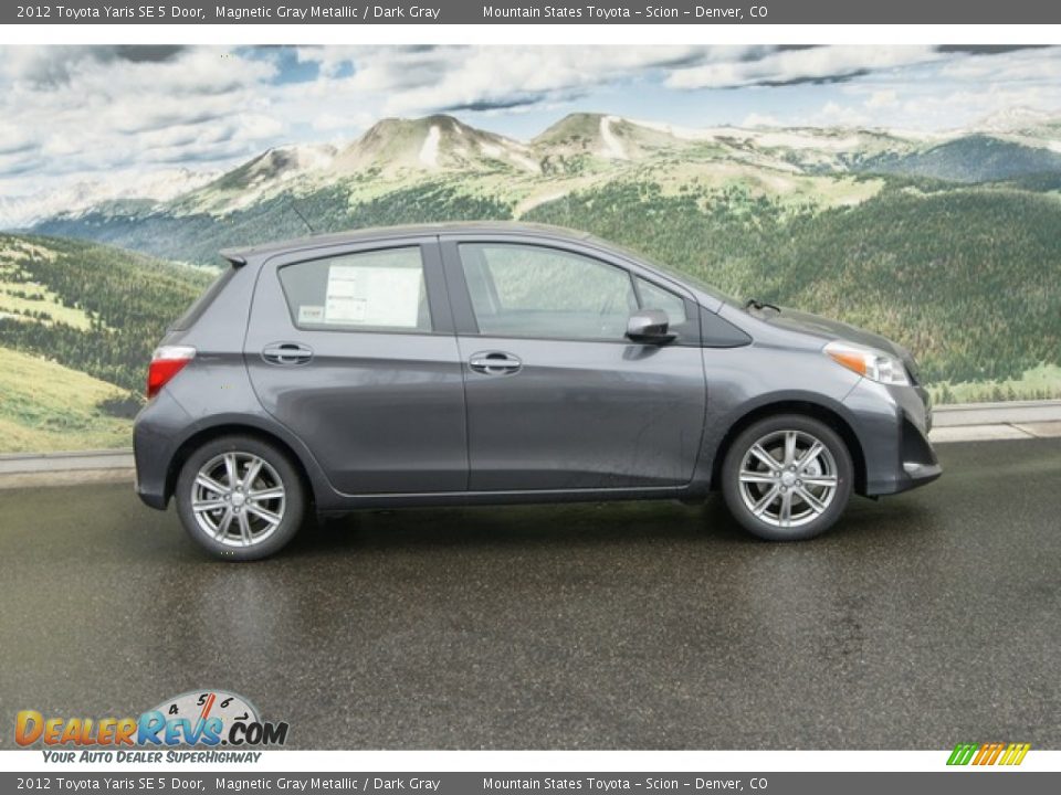 2012 Toyota Yaris SE 5 Door Magnetic Gray Metallic / Dark Gray Photo #2
