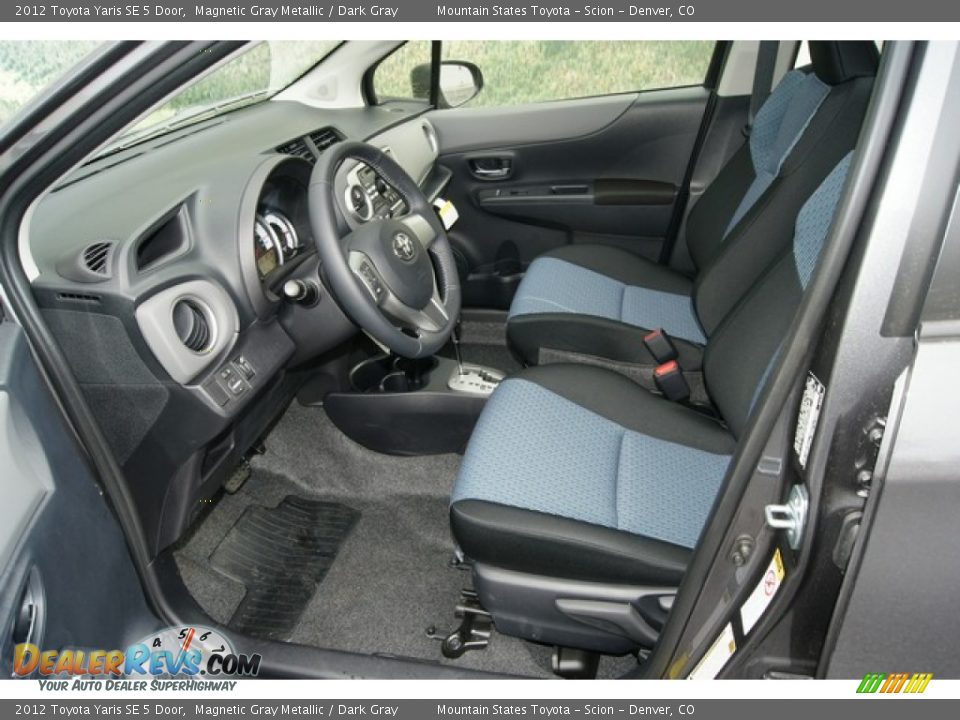 2012 Toyota Yaris SE 5 Door Magnetic Gray Metallic / Dark Gray Photo #4