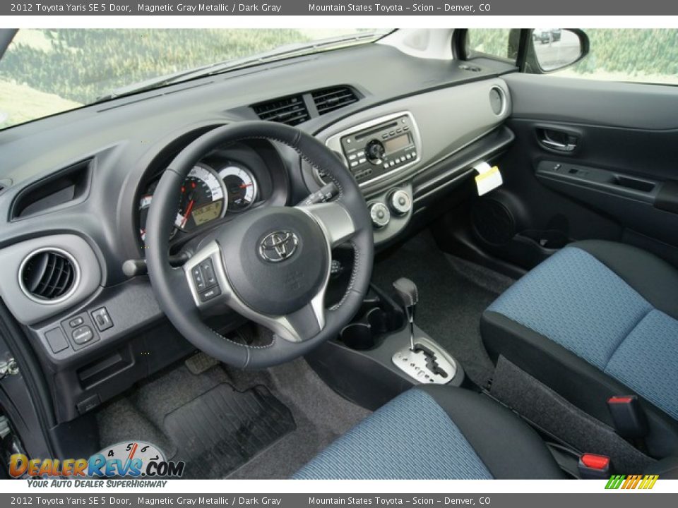 2012 Toyota Yaris SE 5 Door Magnetic Gray Metallic / Dark Gray Photo #5