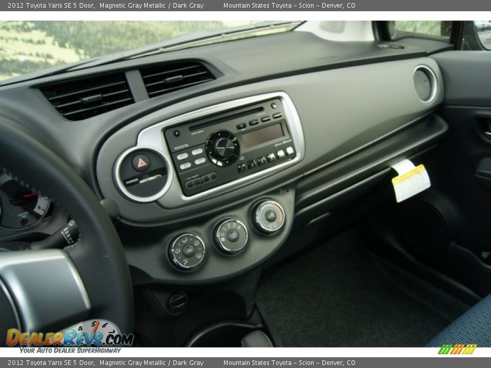 2012 Toyota Yaris SE 5 Door Magnetic Gray Metallic / Dark Gray Photo #6