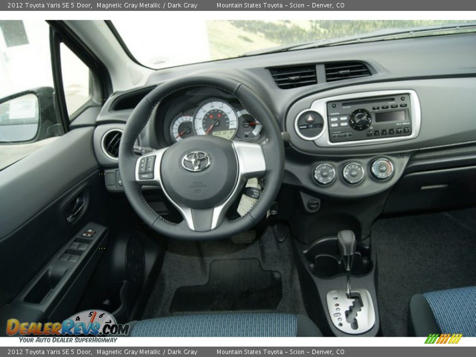 2012 Toyota Yaris SE 5 Door Magnetic Gray Metallic / Dark Gray Photo #11