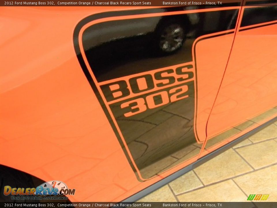 2012 Ford Mustang Boss 302 Competition Orange / Charcoal Black Recaro Sport Seats Photo #6