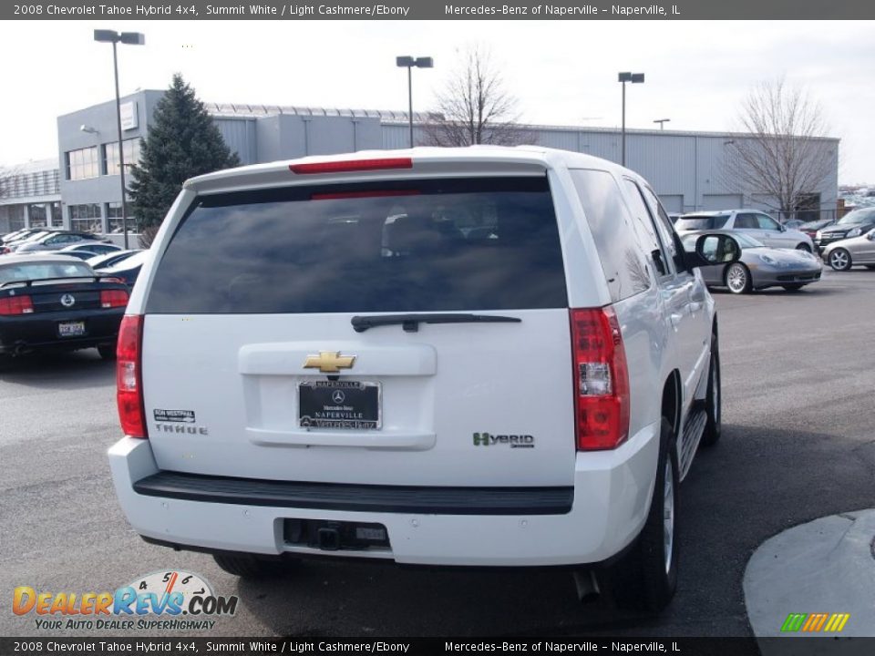 2008 Chevrolet Tahoe Hybrid 4x4 Summit White / Light Cashmere/Ebony Photo #2