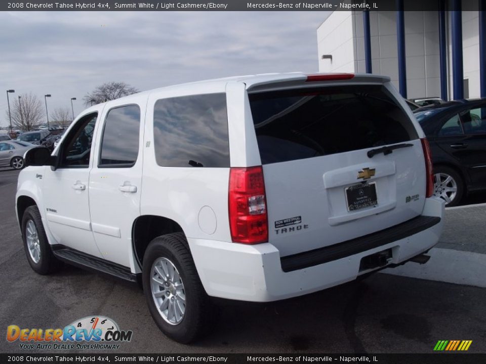 2008 Chevrolet Tahoe Hybrid 4x4 Summit White / Light Cashmere/Ebony Photo #4