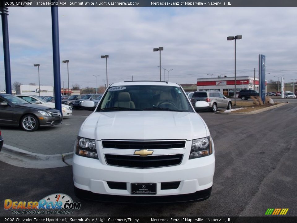 2008 Chevrolet Tahoe Hybrid 4x4 Summit White / Light Cashmere/Ebony Photo #7