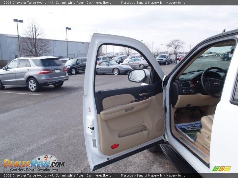 2008 Chevrolet Tahoe Hybrid 4x4 Summit White / Light Cashmere/Ebony Photo #8