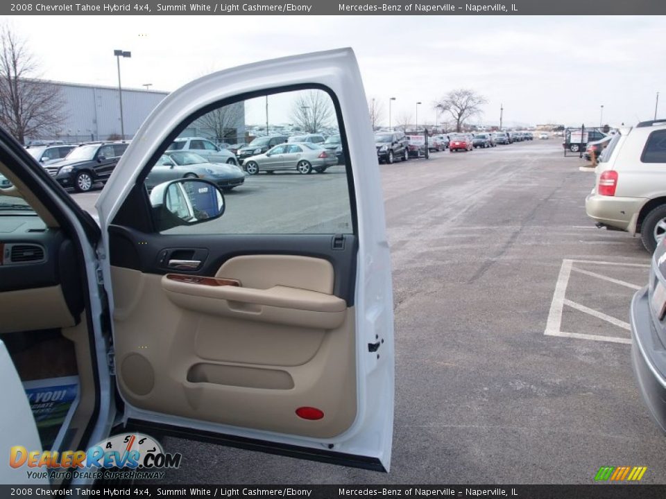 2008 Chevrolet Tahoe Hybrid 4x4 Summit White / Light Cashmere/Ebony Photo #11