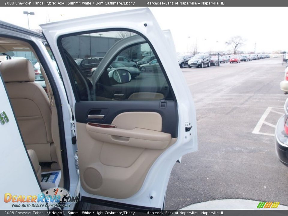 2008 Chevrolet Tahoe Hybrid 4x4 Summit White / Light Cashmere/Ebony Photo #12