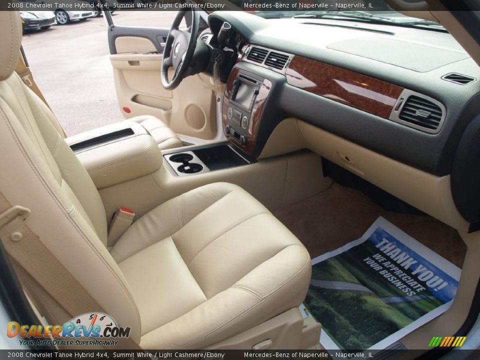 2008 Chevrolet Tahoe Hybrid 4x4 Summit White / Light Cashmere/Ebony Photo #13