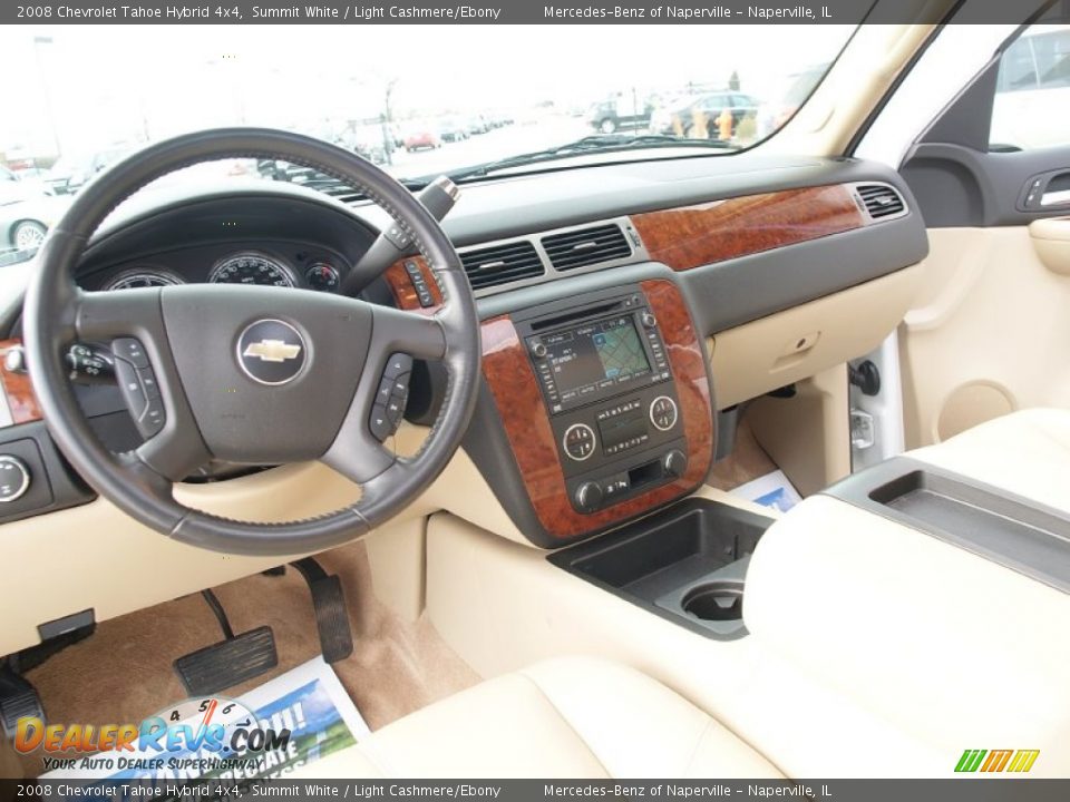 2008 Chevrolet Tahoe Hybrid 4x4 Summit White / Light Cashmere/Ebony Photo #20