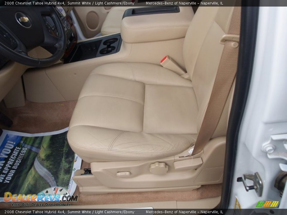 2008 Chevrolet Tahoe Hybrid 4x4 Summit White / Light Cashmere/Ebony Photo #24