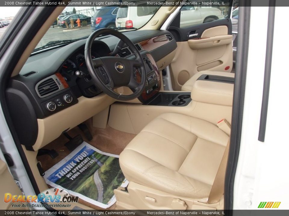 2008 Chevrolet Tahoe Hybrid 4x4 Summit White / Light Cashmere/Ebony Photo #25
