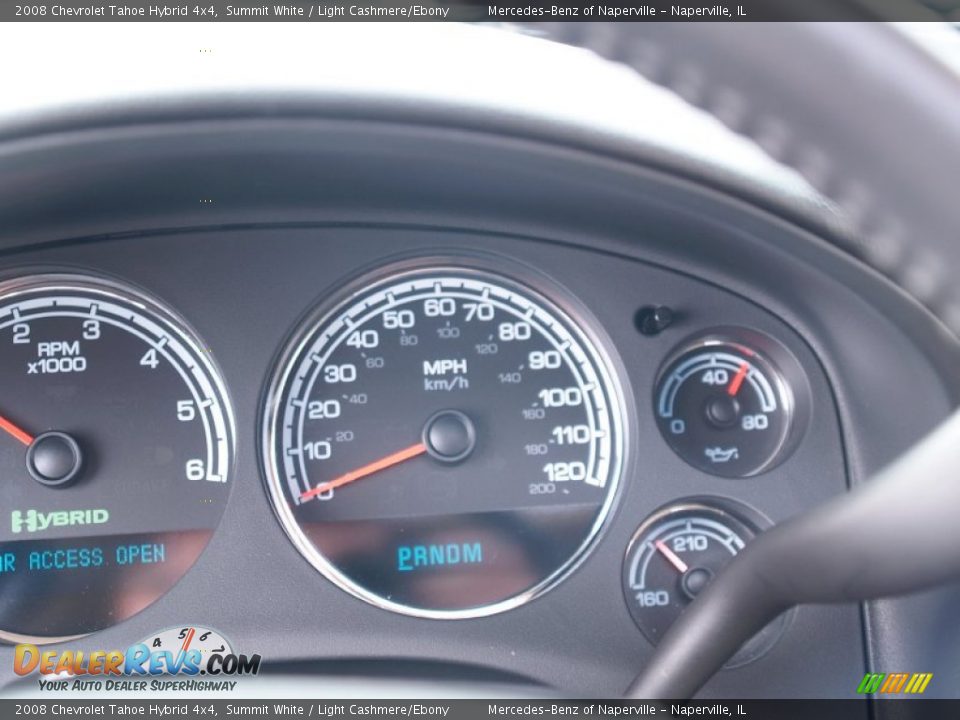 2008 Chevrolet Tahoe Hybrid 4x4 Summit White / Light Cashmere/Ebony Photo #28