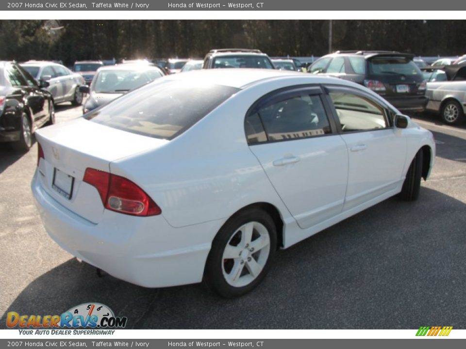 2007 Honda civic ex coupe white #2