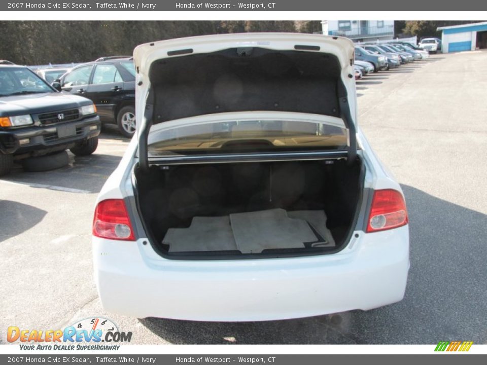 2007 Honda Civic EX Sedan Taffeta White / Ivory Photo #8