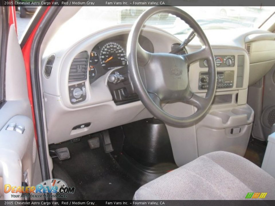 2005 Chevrolet Astro Cargo Van Red / Medium Gray Photo #10