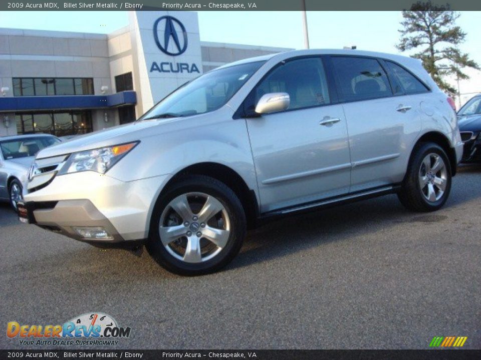 2009 Acura MDX Billet Silver Metallic / Ebony Photo #2