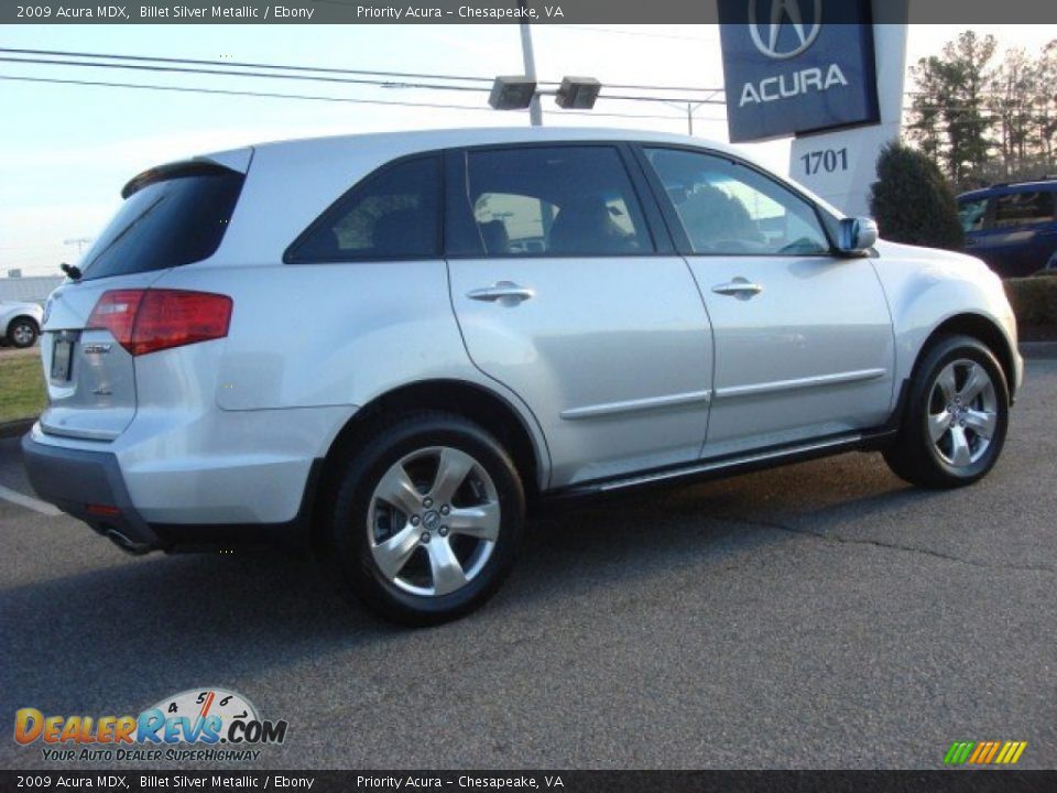 2009 Acura MDX Billet Silver Metallic / Ebony Photo #5