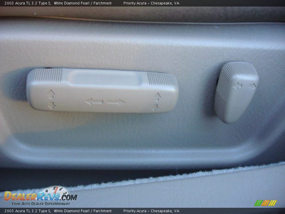 2003 Acura TL 3.2 Type S White Diamond Pearl / Parchment Photo #13