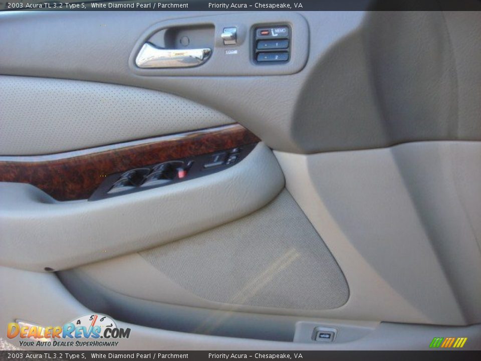2003 Acura TL 3.2 Type S White Diamond Pearl / Parchment Photo #14