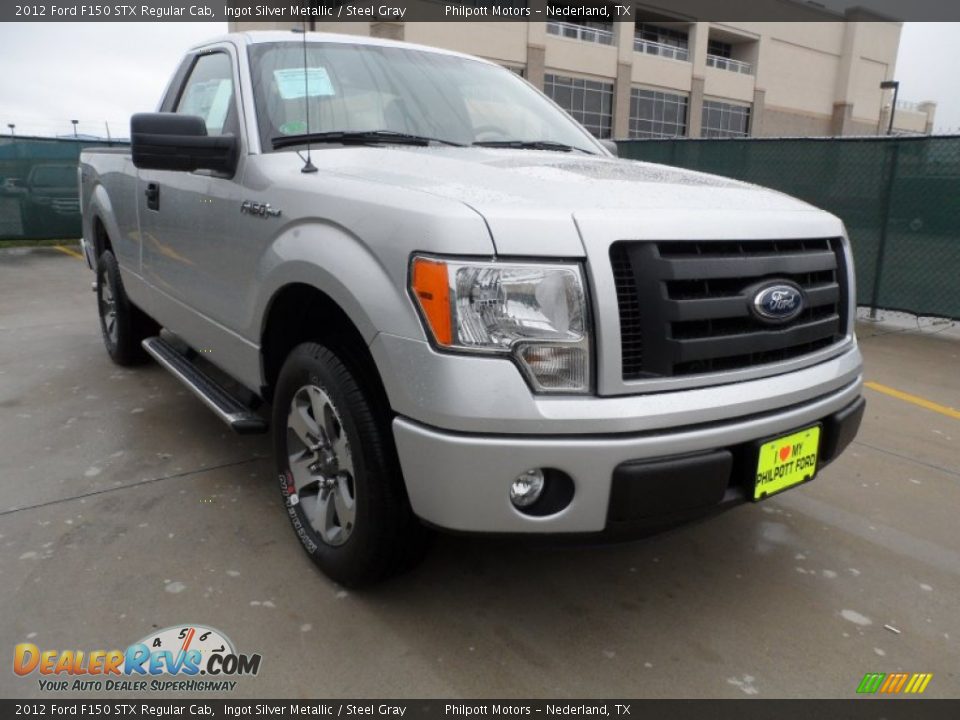 2012 Ford F150 STX Regular Cab Ingot Silver Metallic / Steel Gray Photo #1