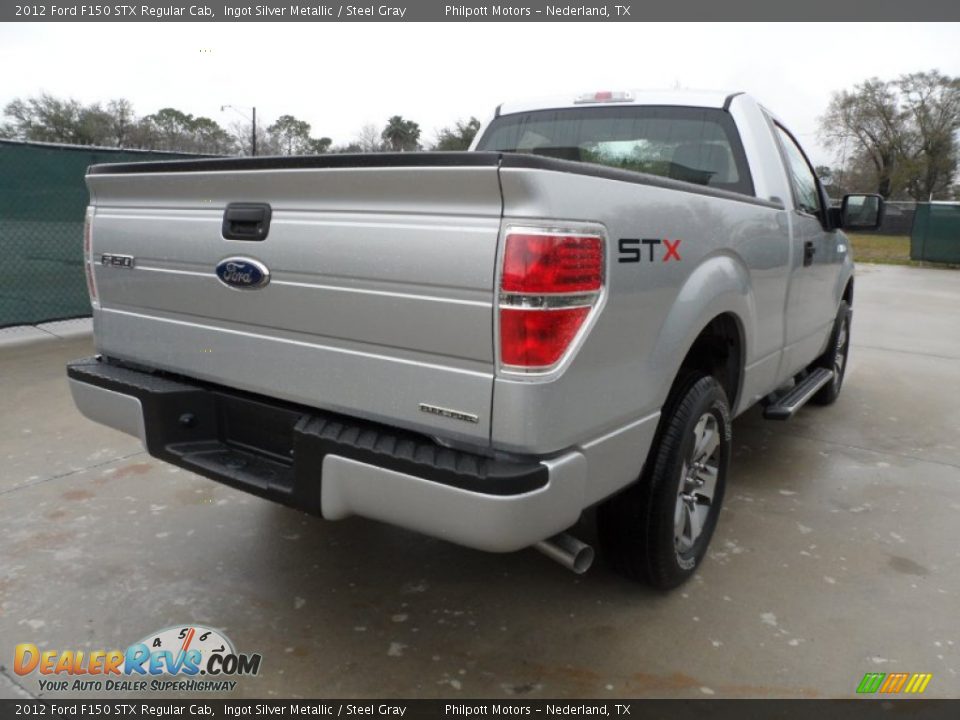 2012 Ford F150 STX Regular Cab Ingot Silver Metallic / Steel Gray Photo #3