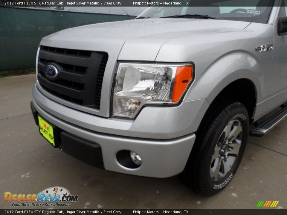 2012 Ford F150 STX Regular Cab Ingot Silver Metallic / Steel Gray Photo #10