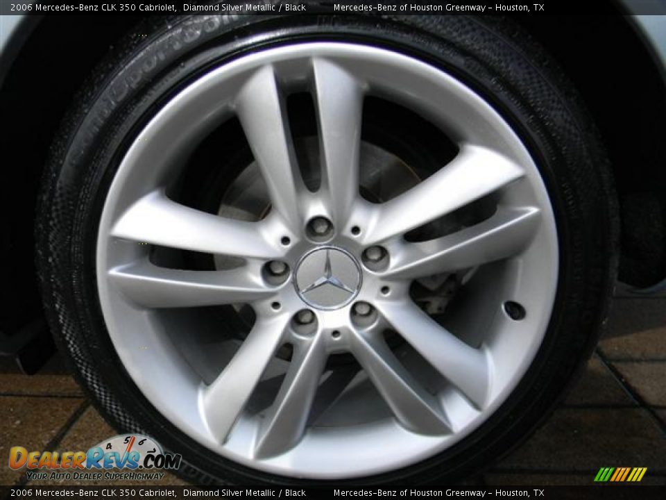 2006 Mercedes-Benz CLK 350 Cabriolet Diamond Silver Metallic / Black Photo #10