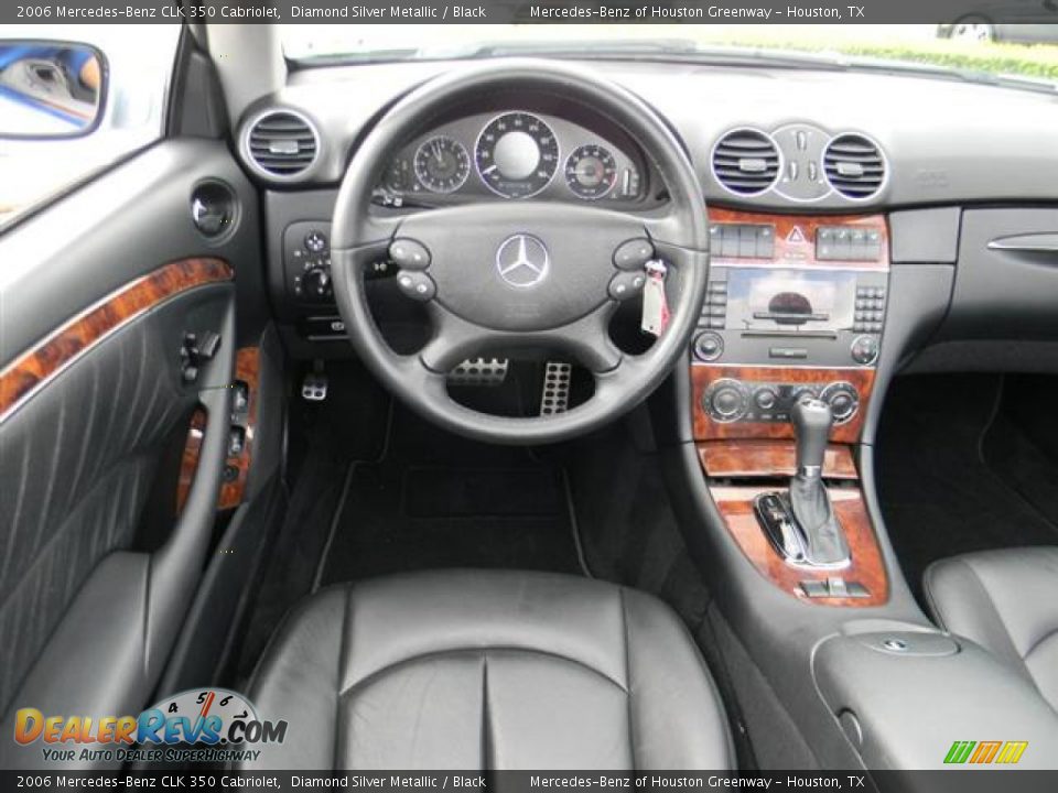 Black Interior - 2006 Mercedes-Benz CLK 350 Cabriolet Photo #12