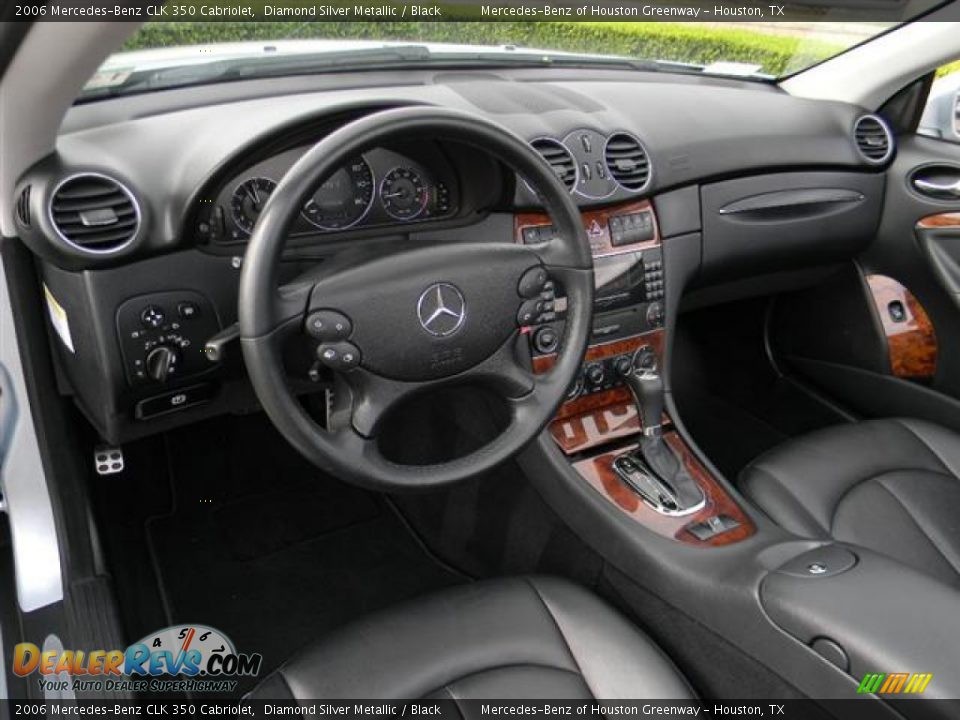 Black Interior - 2006 Mercedes-Benz CLK 350 Cabriolet Photo #14